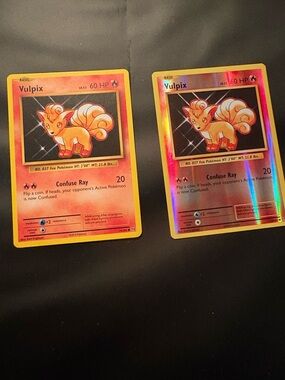 2 Vulpix Pokemon Cards